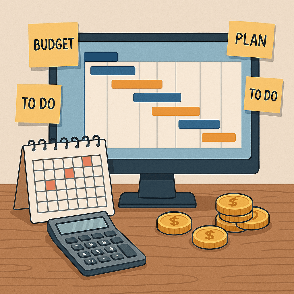 Budget, planification et gestion de projet de refonte de site web