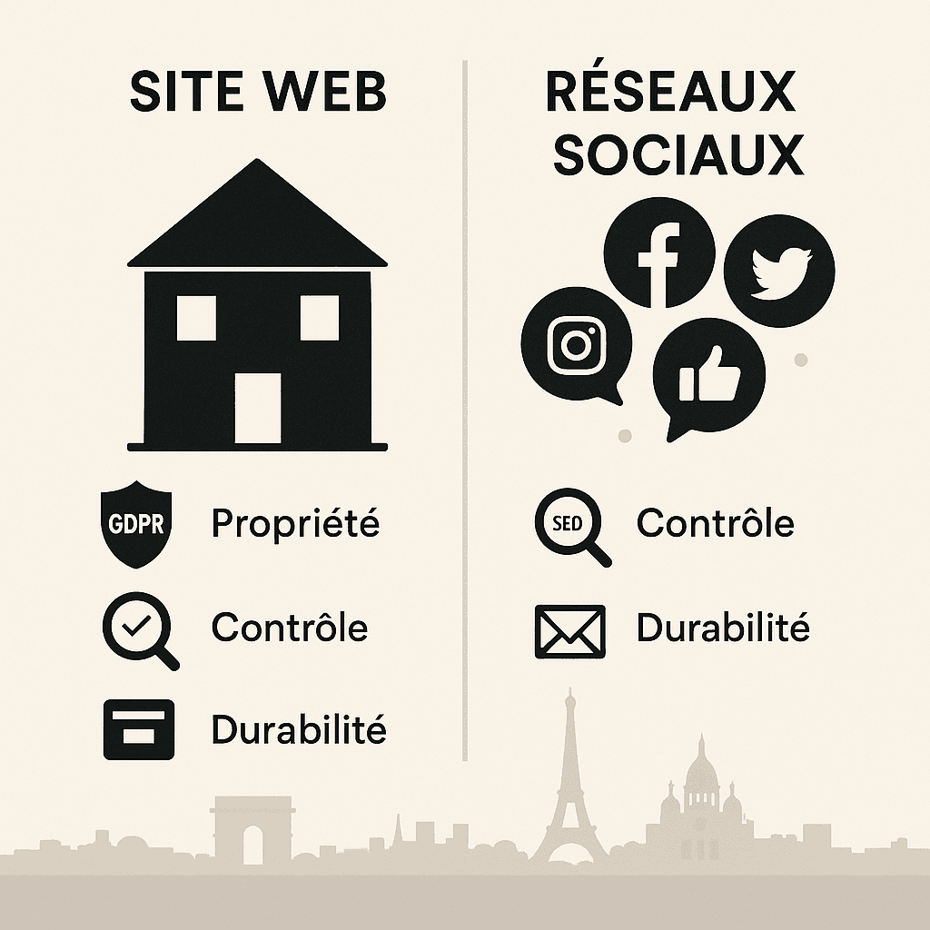 Importance d'un site internet pour les entreprises parisiennes