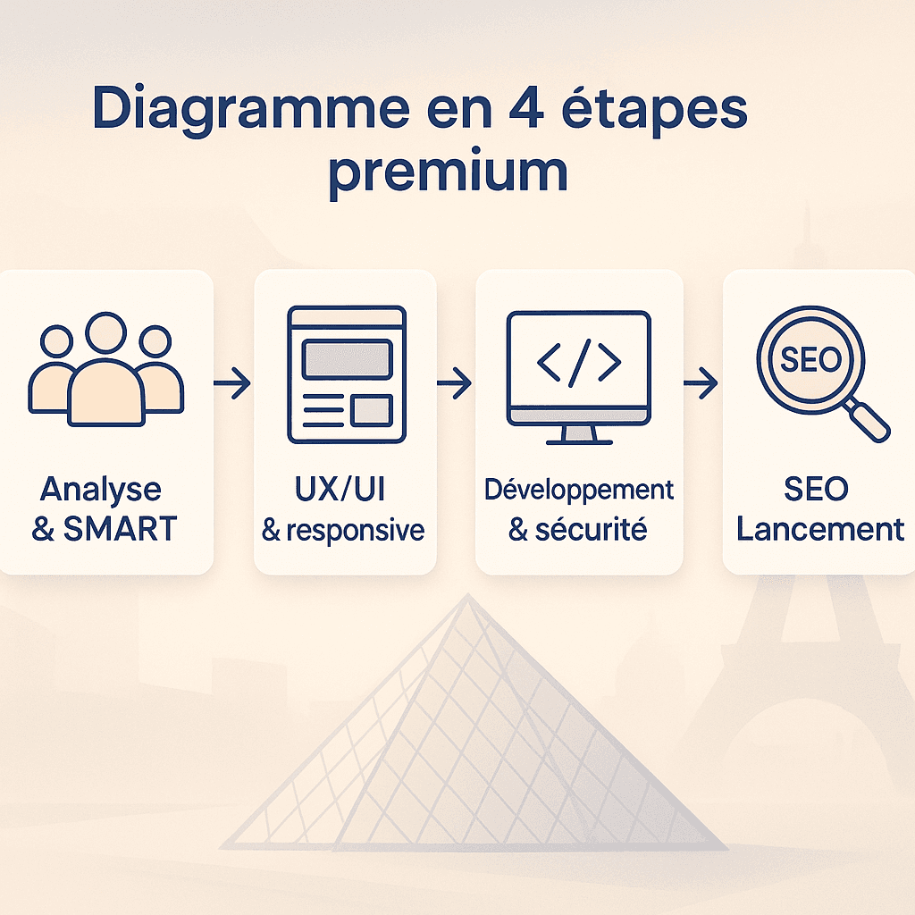 Processus de création d'un site par une agence web à Paris