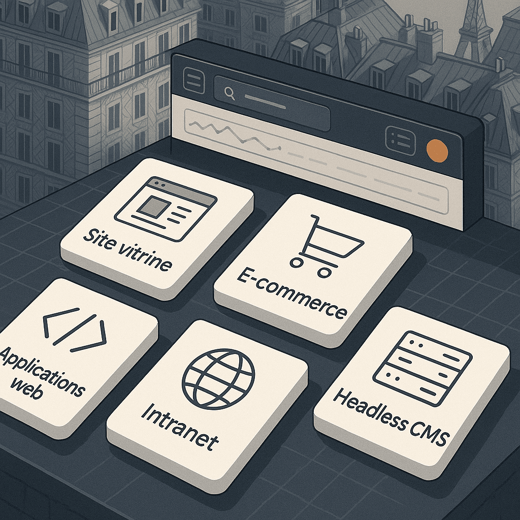 Services professionnels de création de site web à Paris