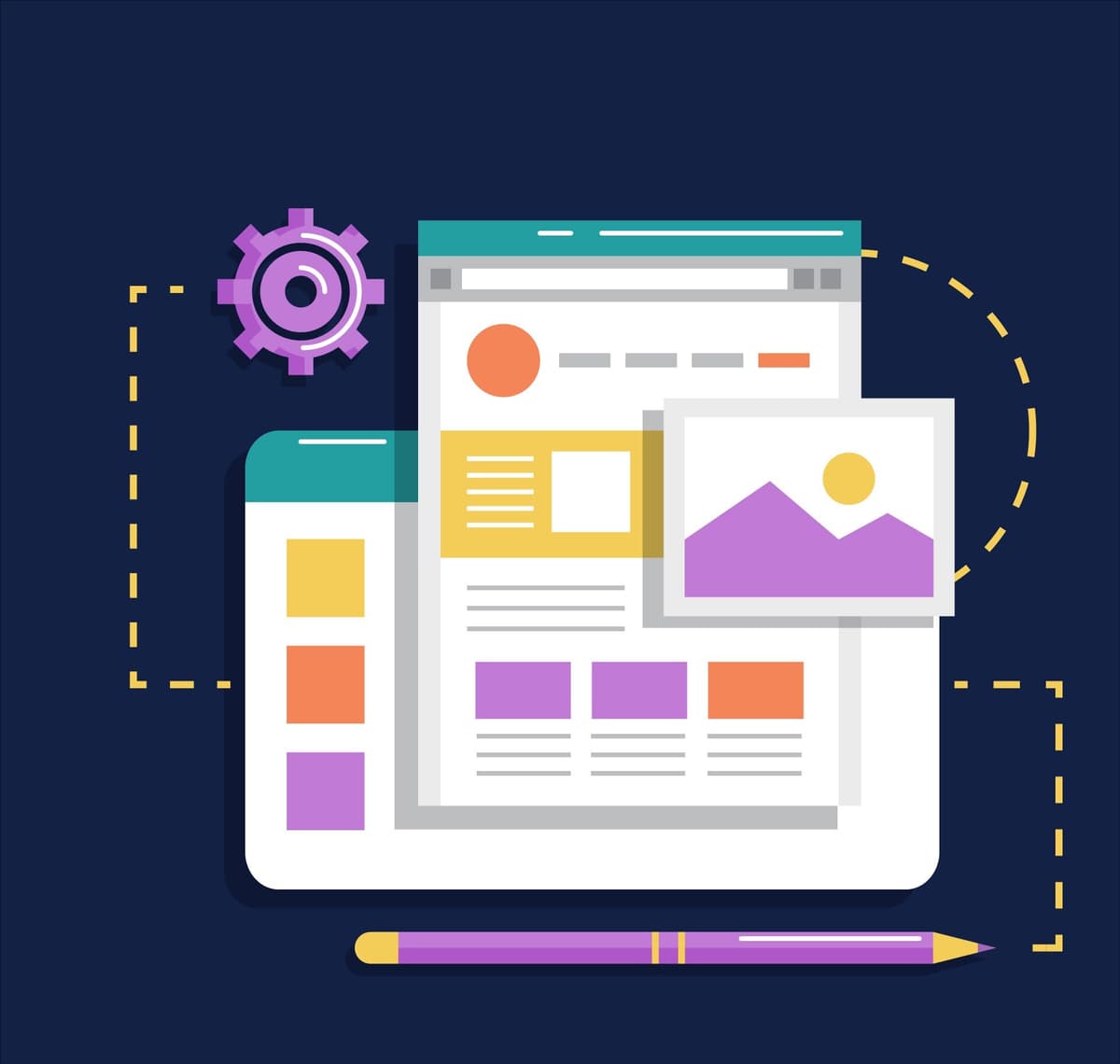 Illustration arborescence site web