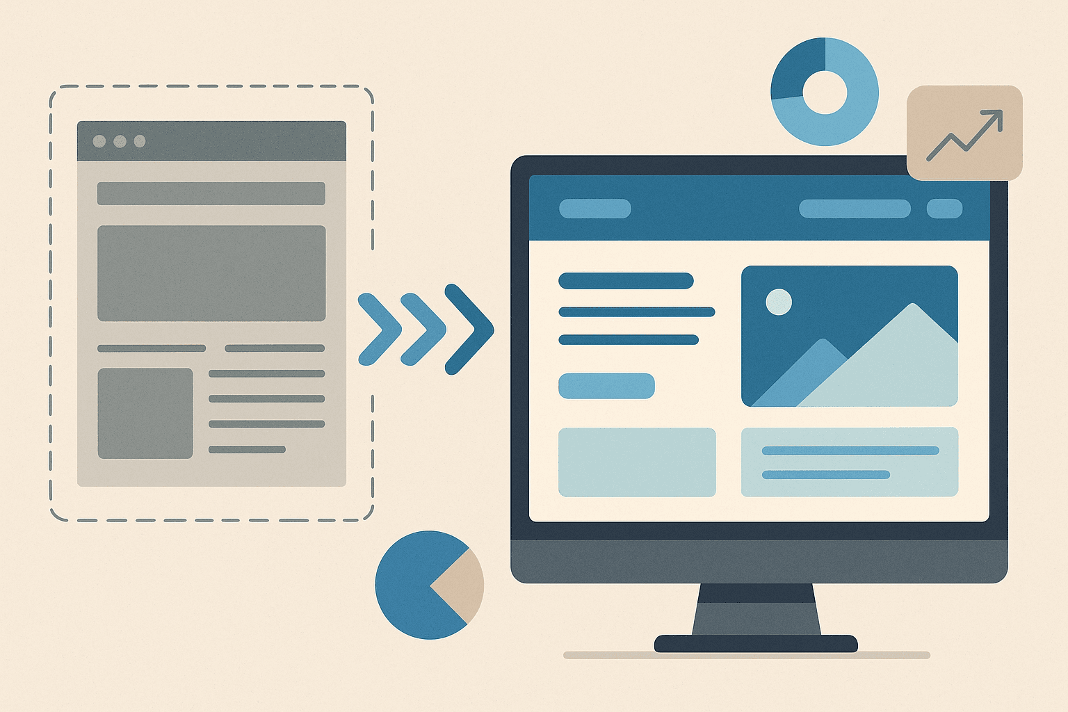 Illustration refonte de site web